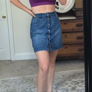 Highwaisted Denim Skirt